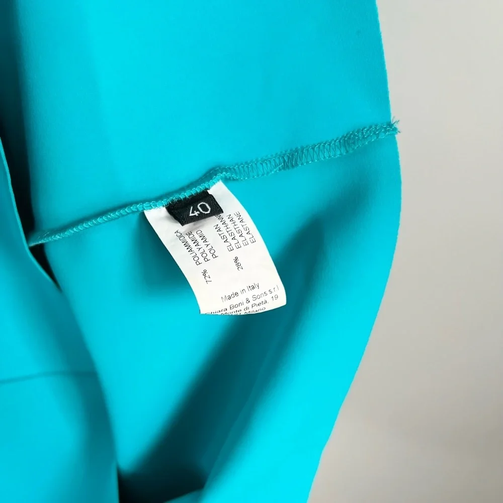 Chiara Boni Size 40 • Bright Blue Sheath Dress. - Picture 4 of 5